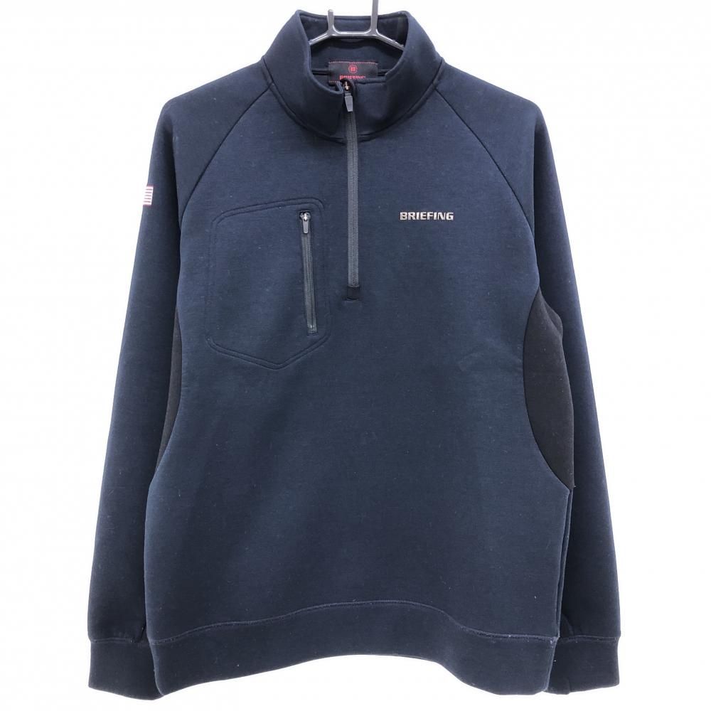 BRIEFING ネイビー トレーナー M