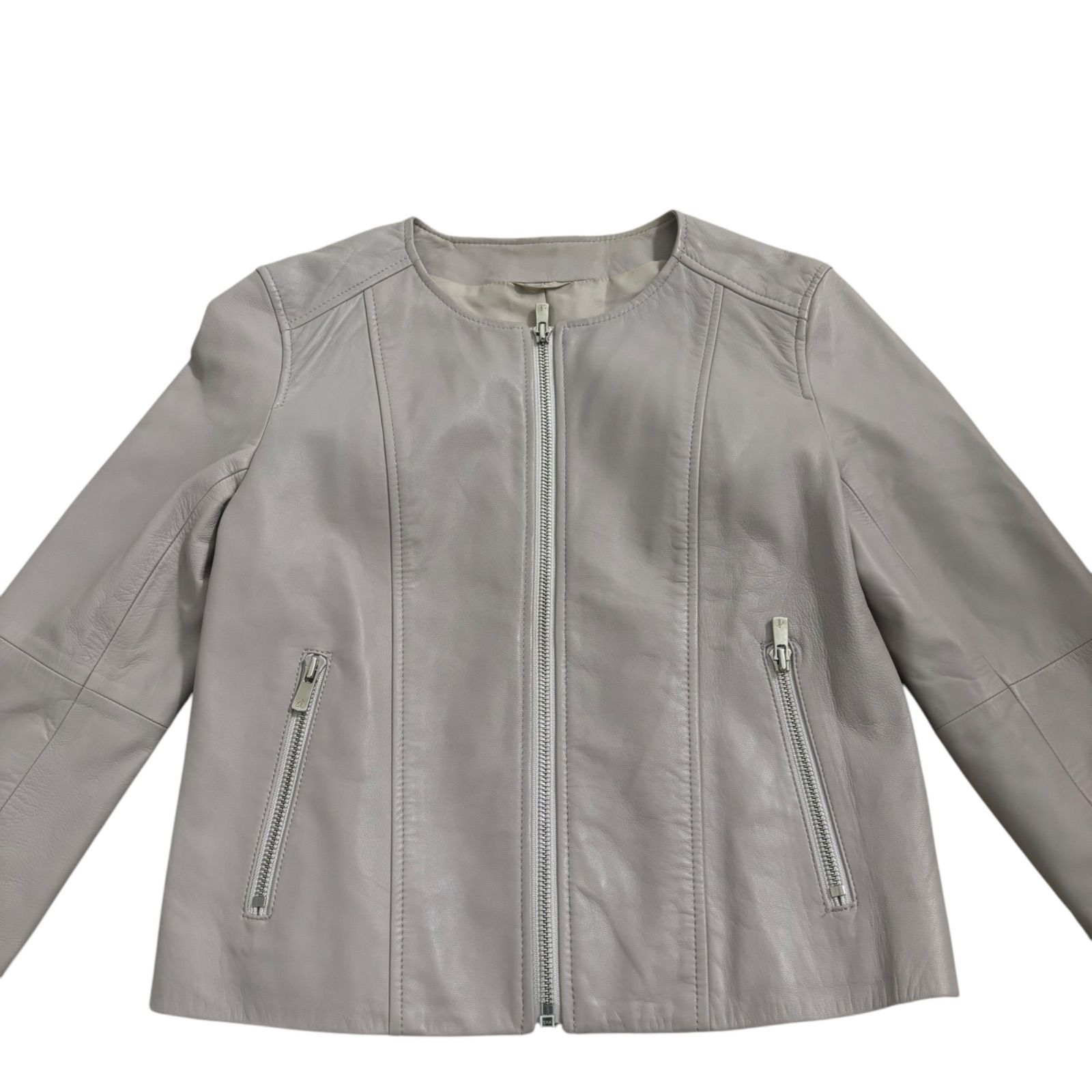 z1283 ANAYI アナイ レザージャケット ノーカラージャケット 革ジャン