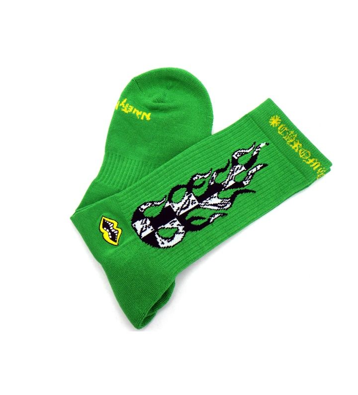 クロムハーツ CHROME HEARTS × マッティボーイ MATTYBOY BRAIN SOCKS ブレイン ロゴ ソックス 靴下 n9661