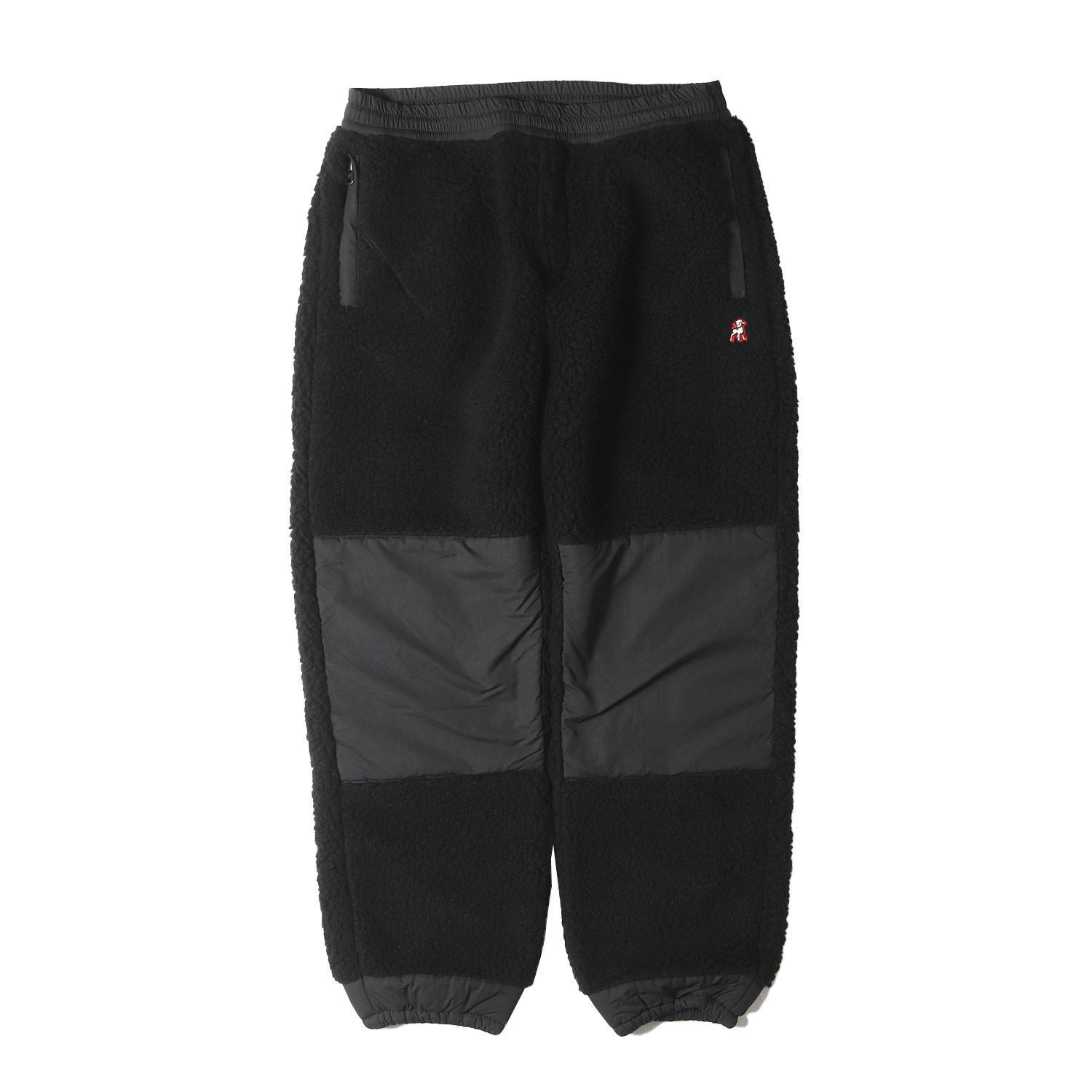新品 UNDERCOVER アンダーカバー パンツ サイズ:3 the shepherd ナイロン コンビ フリースパンツ ブラック 黒 ボトムス ズボン コラボ【メンズ】