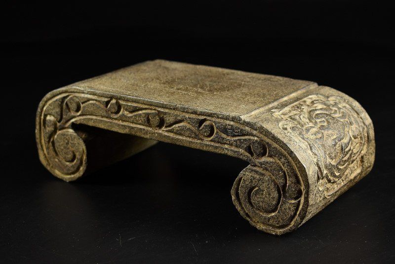 蔵A4409 朝鮮古美術 石台 李朝期