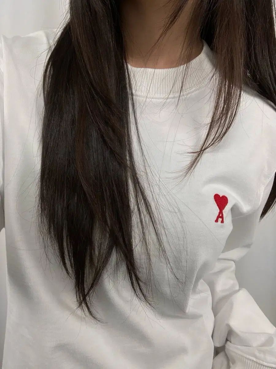 ami アミ 22SS 白 長袖 ロングスリーブ