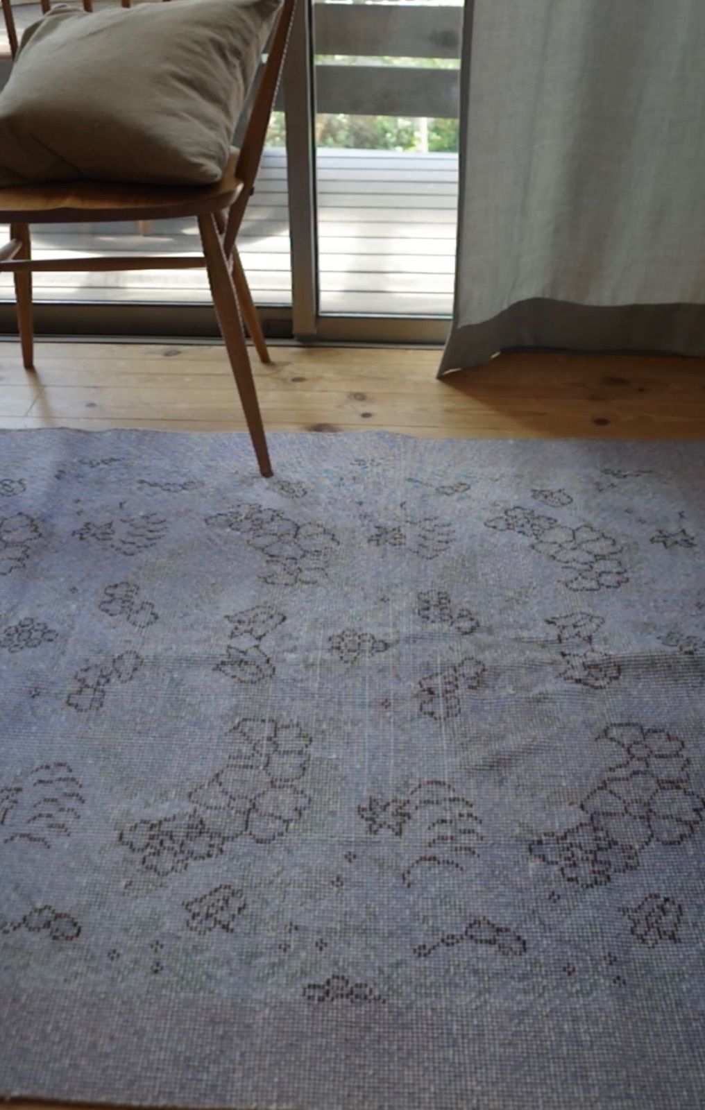 トルコ ヴィンテージラグ パープルオーバーダイ トルコ ヴィンテージ