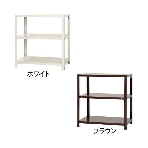 【新品・4営業日で発送】キタジマ スマートラック NSTR-246 間口700×奥行400×高さ750mm 3段 ホワイト (1434650)