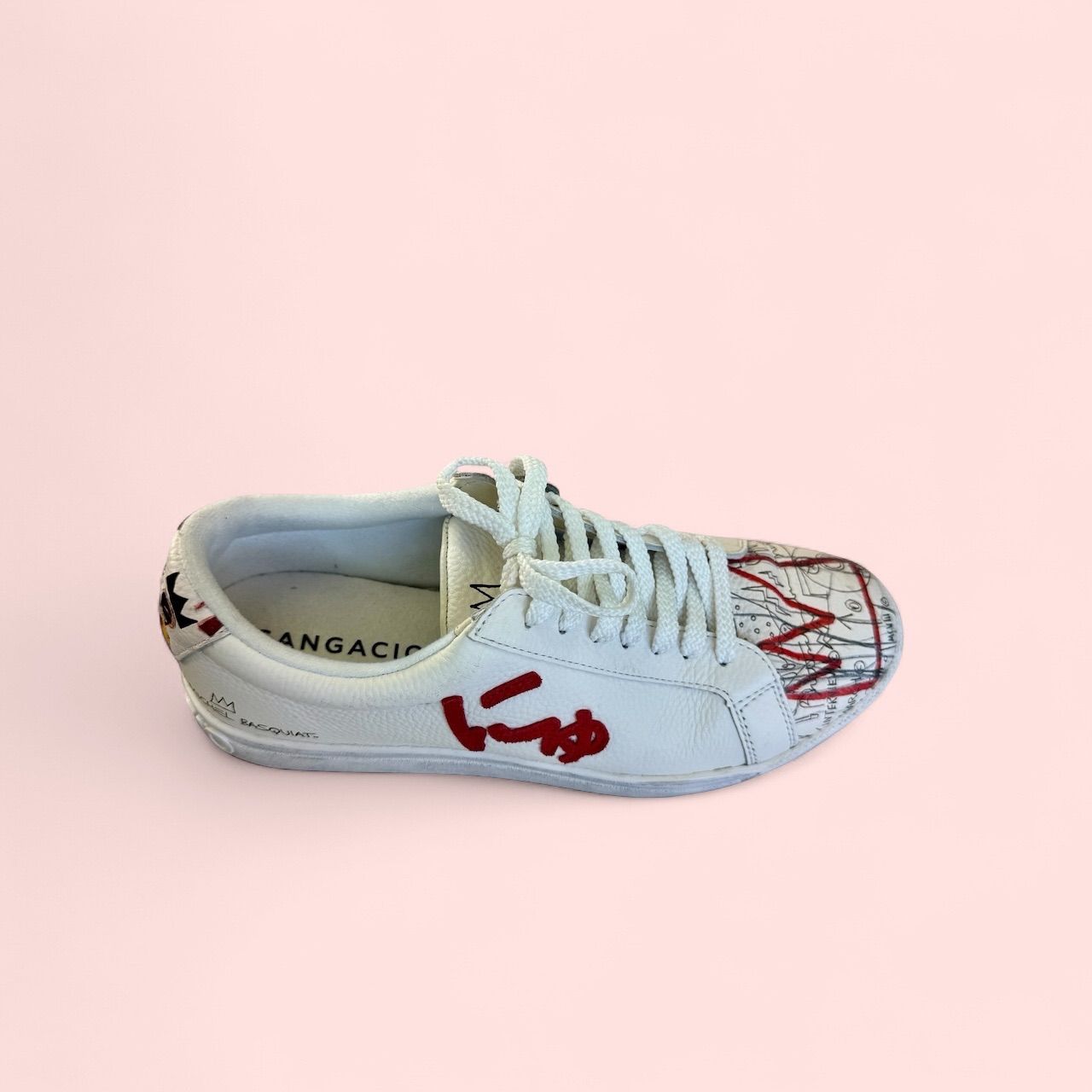 美品】SANGACOスニーカーにゅ×バスキア27cm JEAN-MICHEL BASQUIAT 抽選 