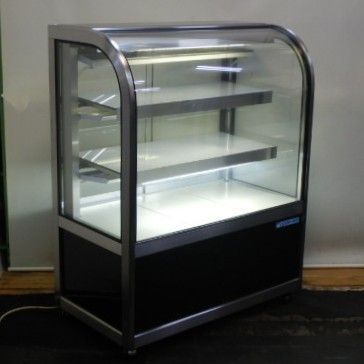西濃営業所止 2007年製 大穂 OHGU-900B 照明付 対面 冷蔵ショーケース W900D500H1150mm 3段 ケーキ ケース 93kg