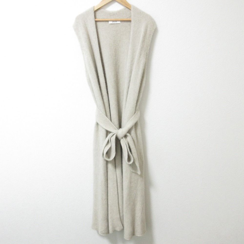 専用 エブール シャギーフォックスロングニットジレ ebure エブール シャギーフォックス ニット ジレ カーデ