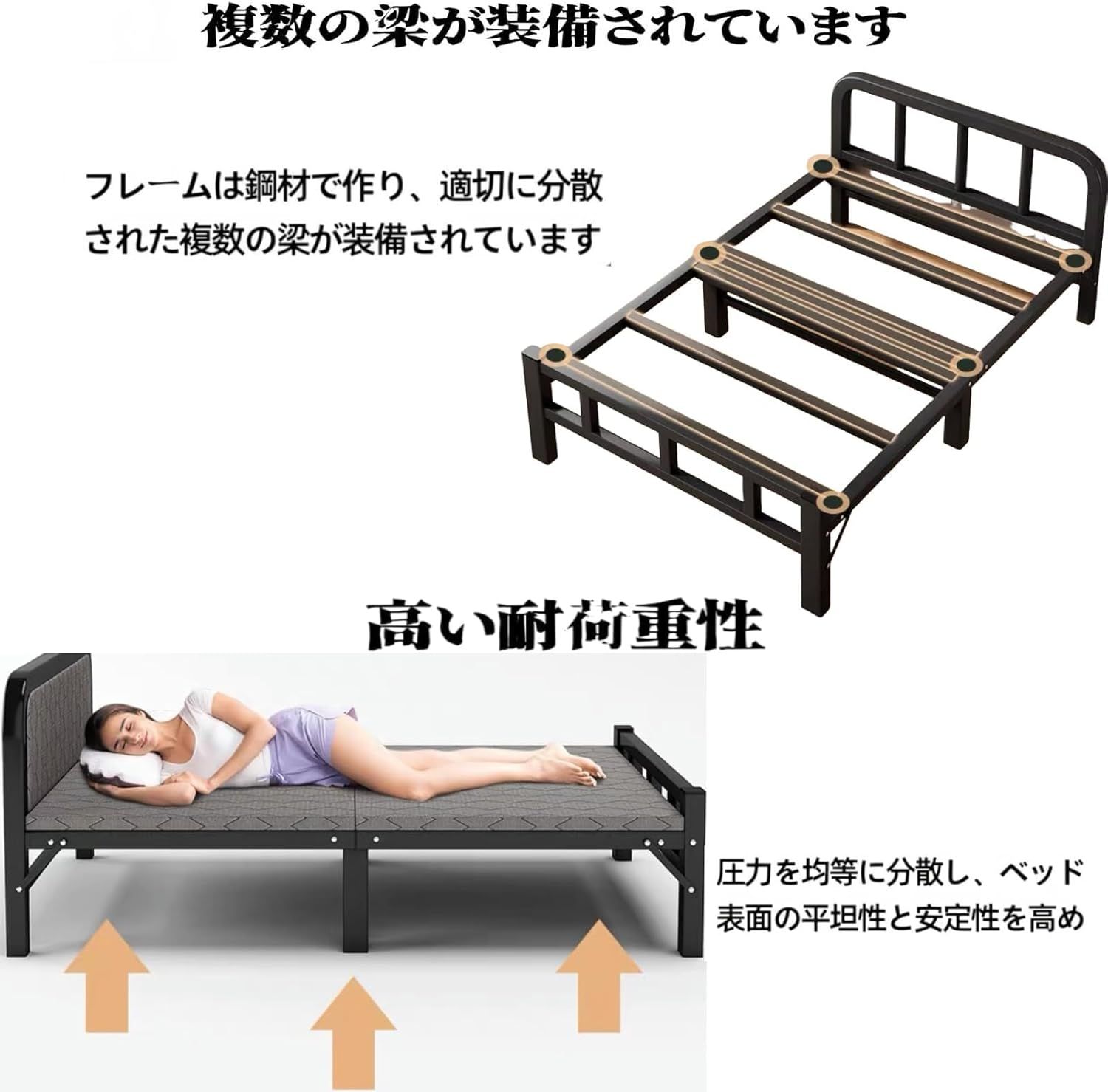 ベッド シングル 組み立て不要 来客用 キャンプベッド アウトドア 楽天市場】折りたたみベッド コンパクト アウトドア 組立不要