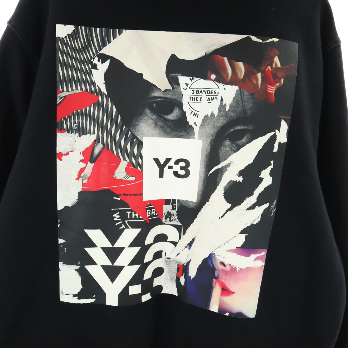 Y-3 ワイスリー 20aw バックプリント 長袖 スウェットパーカー M