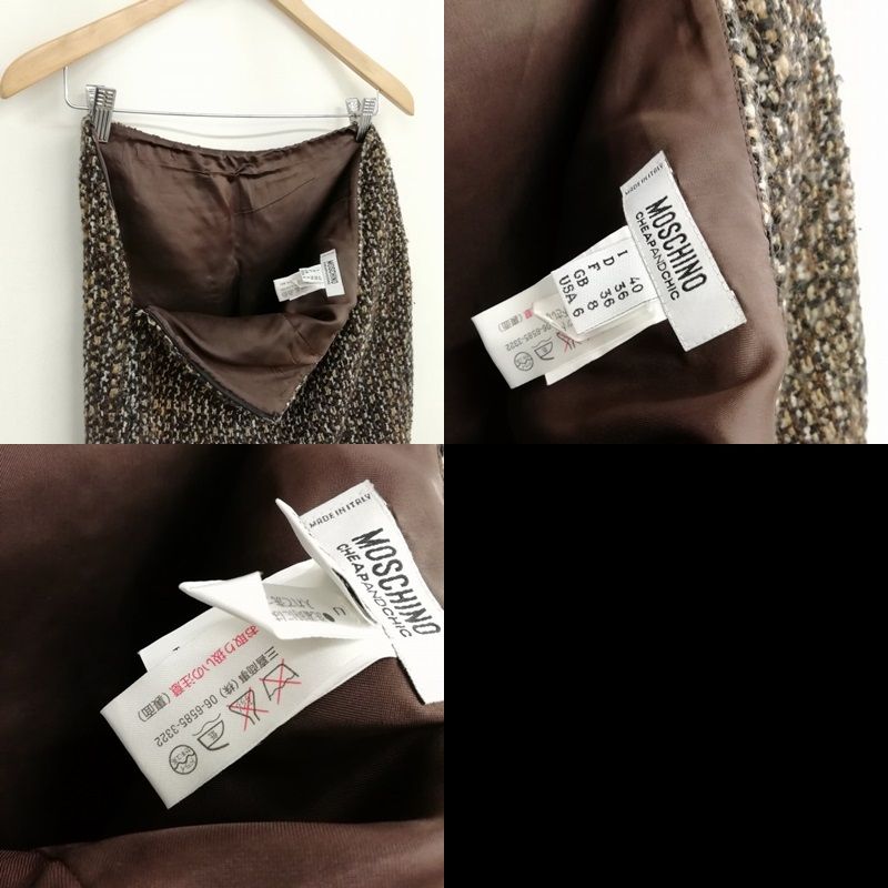 モスキーノチープアンドシックツイードスーツ モスキーノチープアンドシック MOSCHINO CHEAP AND CHIC
