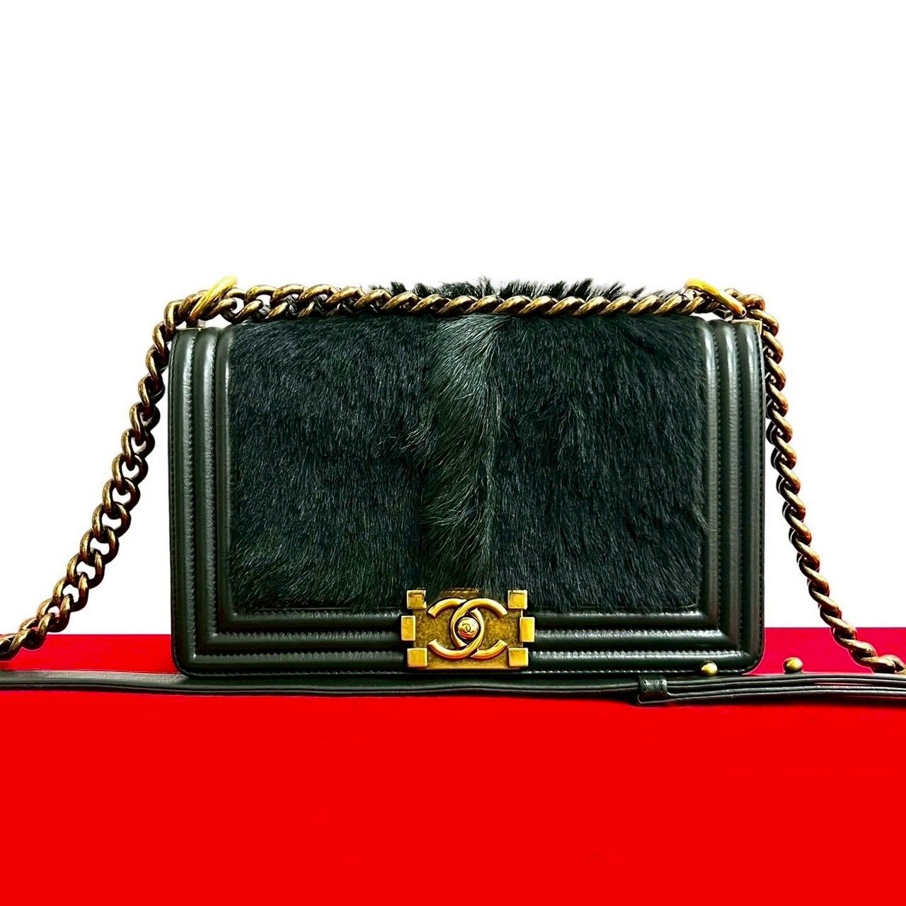 極 美品 シール有 21番台 CHANEL ボーイシャネル ココマーク