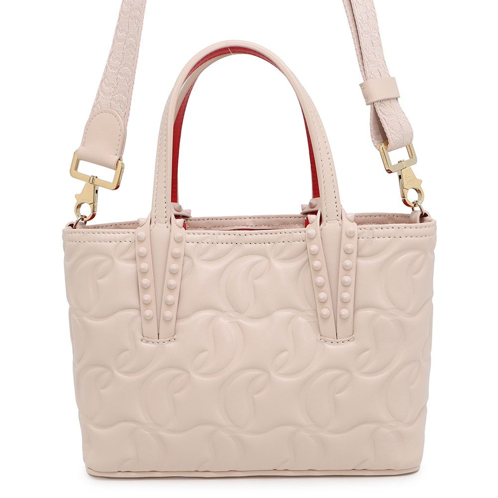 美品 クリスチャン ルブタン CABATA MINI ハンド バッグ 717P▲ Christian Louboutin クリスチャンルブタン ハンドバッグ Cabata