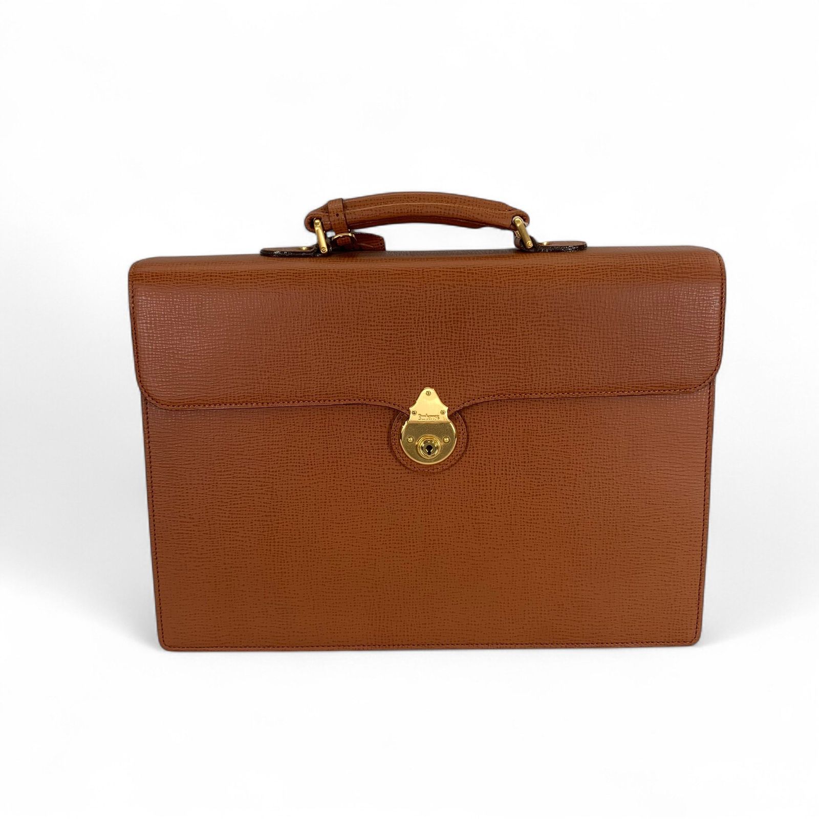 美品！BURBERRY バーバーリー レザー ビジネス バッグ 牛革 - メルカリ
