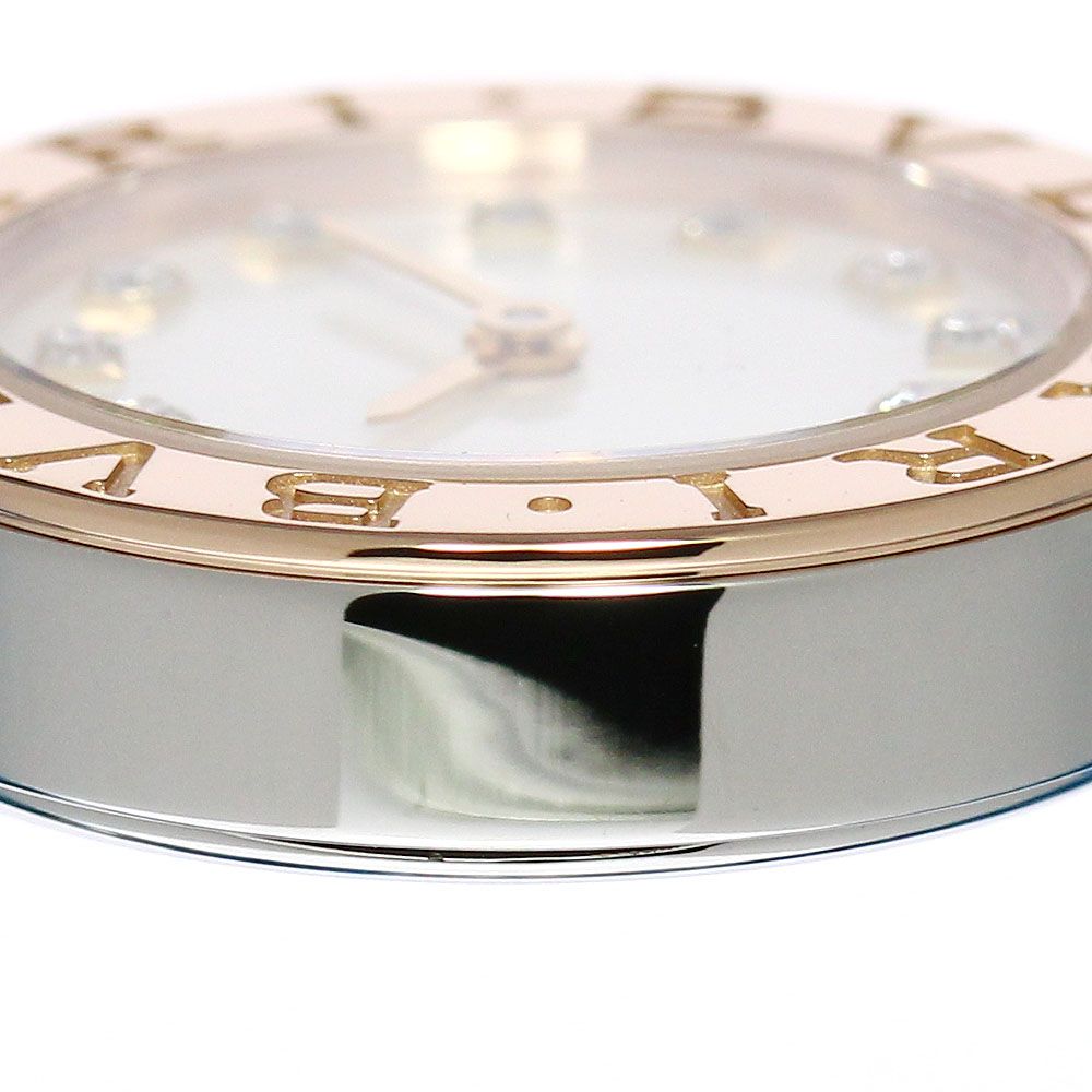 ☆極美品【BVLGARI】ブルガリ ブルガリブルガリ 12Pダイヤ PGコンビ BBP23SG クォーツ レディース_698597【ev10】 ブルガリ BVLGARI BBP23SG ブルガリブルガリ 12Pダイヤ PGコンビ