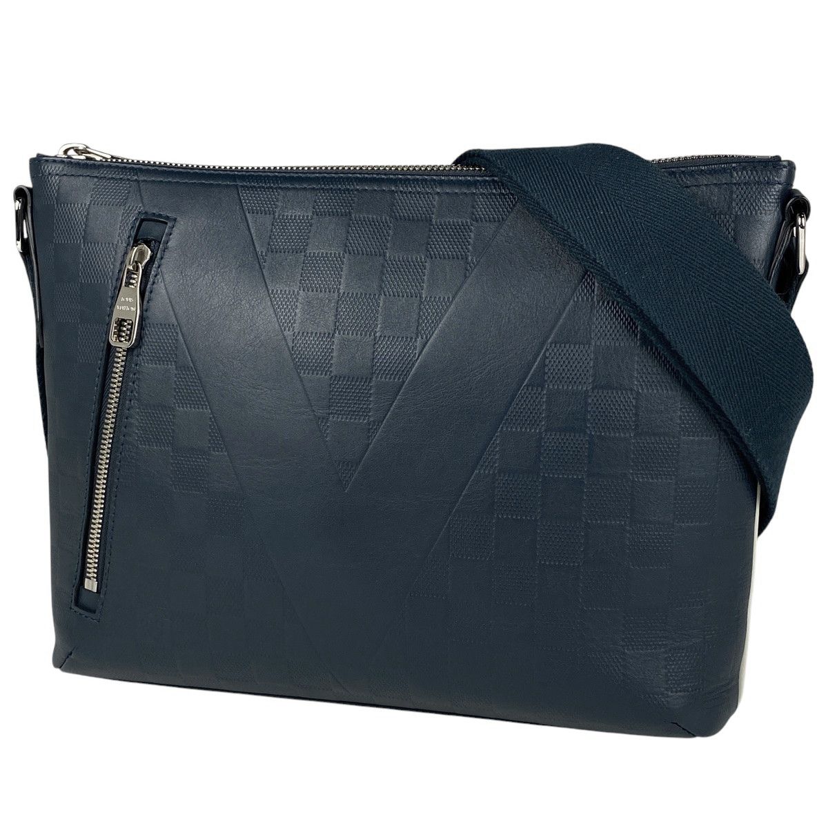 ルイ ヴィトン Louis Vuitton ミックPM メッセンジャーバッグ アメリカズカップ 2017 ショルダーバッグ ダミエアンフィニ ネイビー N41637 メンズ