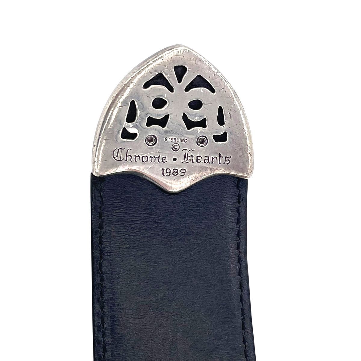 中古】 CHROME HEARTS クロムハーツ クラシック3PC レザーベルト