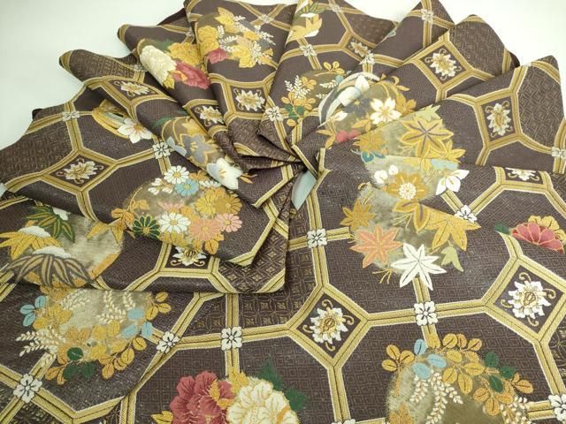 平和屋本店□極上 俵屋 人間国宝 喜多川平朗 有職織物 中国三大刺繍