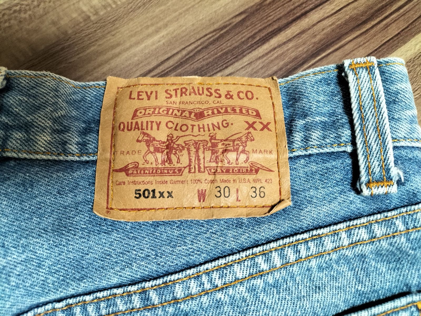 Levi's リーバイス 501xx デニム ボタン裏 653 90's W30 USA