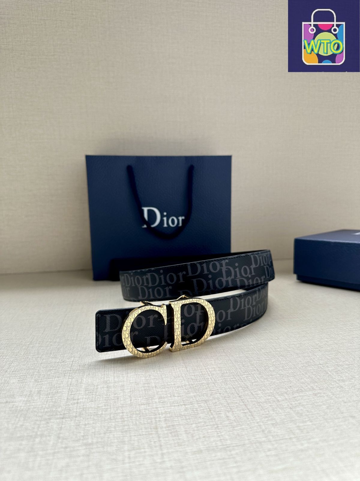 DIOR ロゴプリント ベルト DIOR | ベルト|メンズ｜ディオール公式オンラインブティック