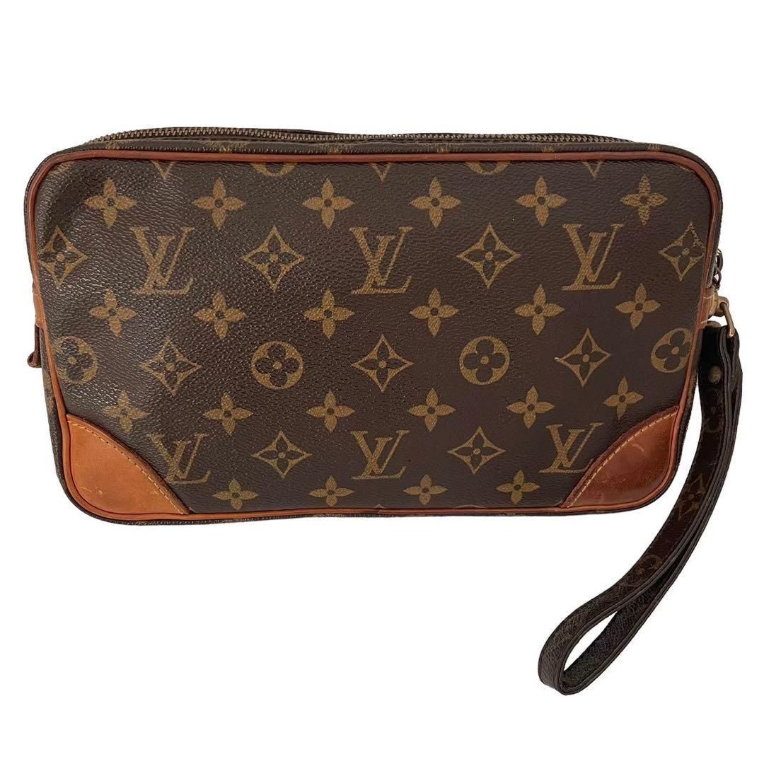 LOUIS VUITTON ルイ・ヴィトン クラッチバッグ 茶 LOUIS VUITTON ルイ・ヴィトン クラッチバッグ 茶