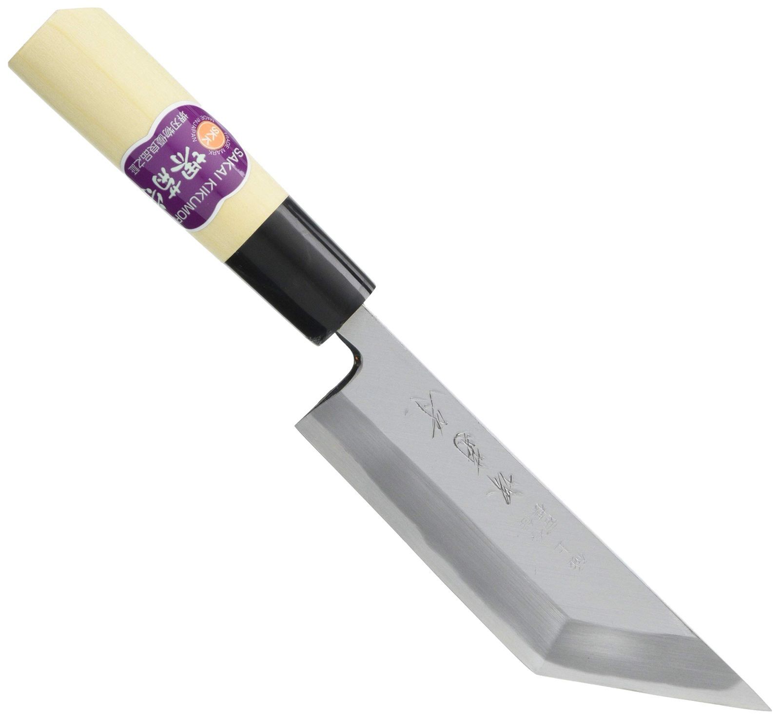 G-57 関兼常 兼正 霞研 水牛口付 朴柄 鰻裂(江戸裂) 刃渡240mm G-57 関兼常 兼正 霞研 水牛口付 朴柄 鰻裂(江戸裂) 刃渡240mm