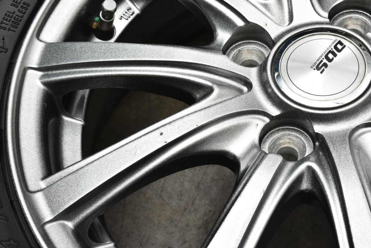 バリ溝 スタッドレス】DOS 14in 4.5J +45 PCD100 グッドイヤー アイス