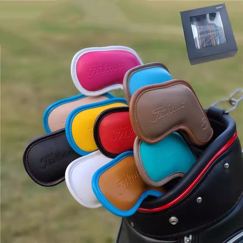 Titleist ゴルフ クラブ カバー アイアンセット ゴルフヘッド 保護カバー カラー 10点セット