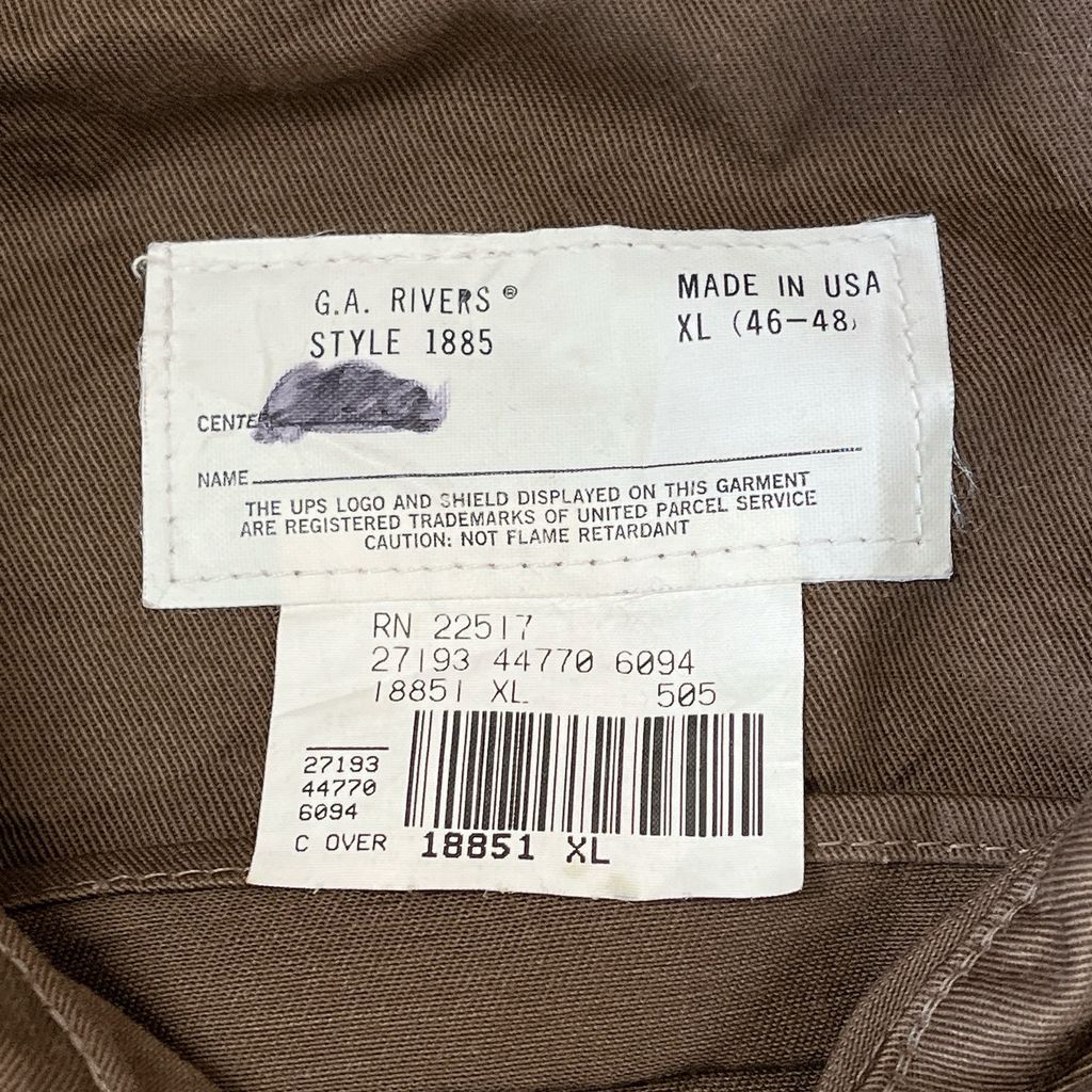 XLsize ups half zip work jacket ハーフジップ ワークジャケット USA製 254171 - メルカリ