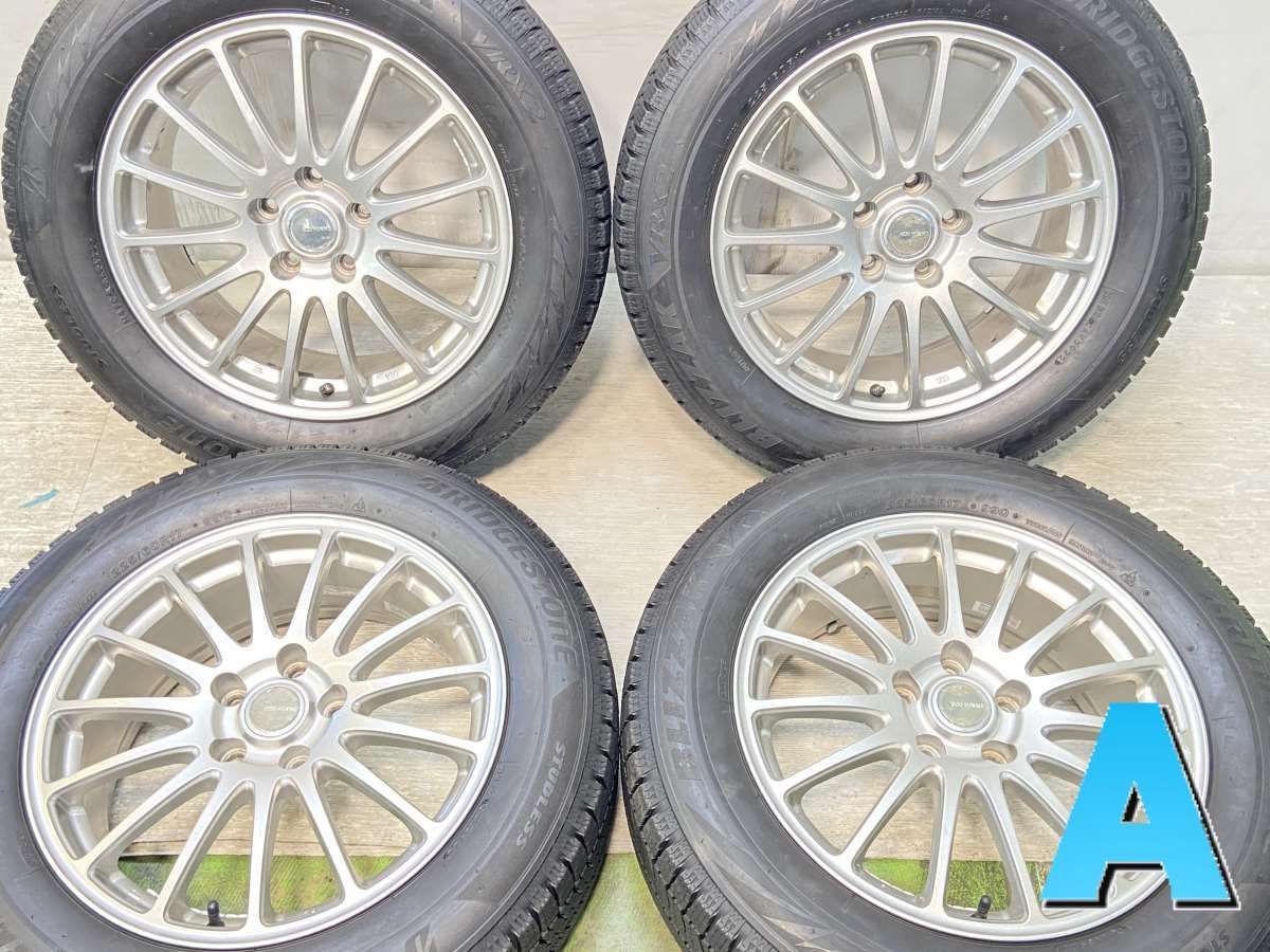 225/60R17  nブリヂストン ブリザック VRX2 n　 ECO FORME n17x7.0 38 114.3-5穴 n中古タイヤ スタッドレスタイヤ ホイールセット 4本セットn w17241007907