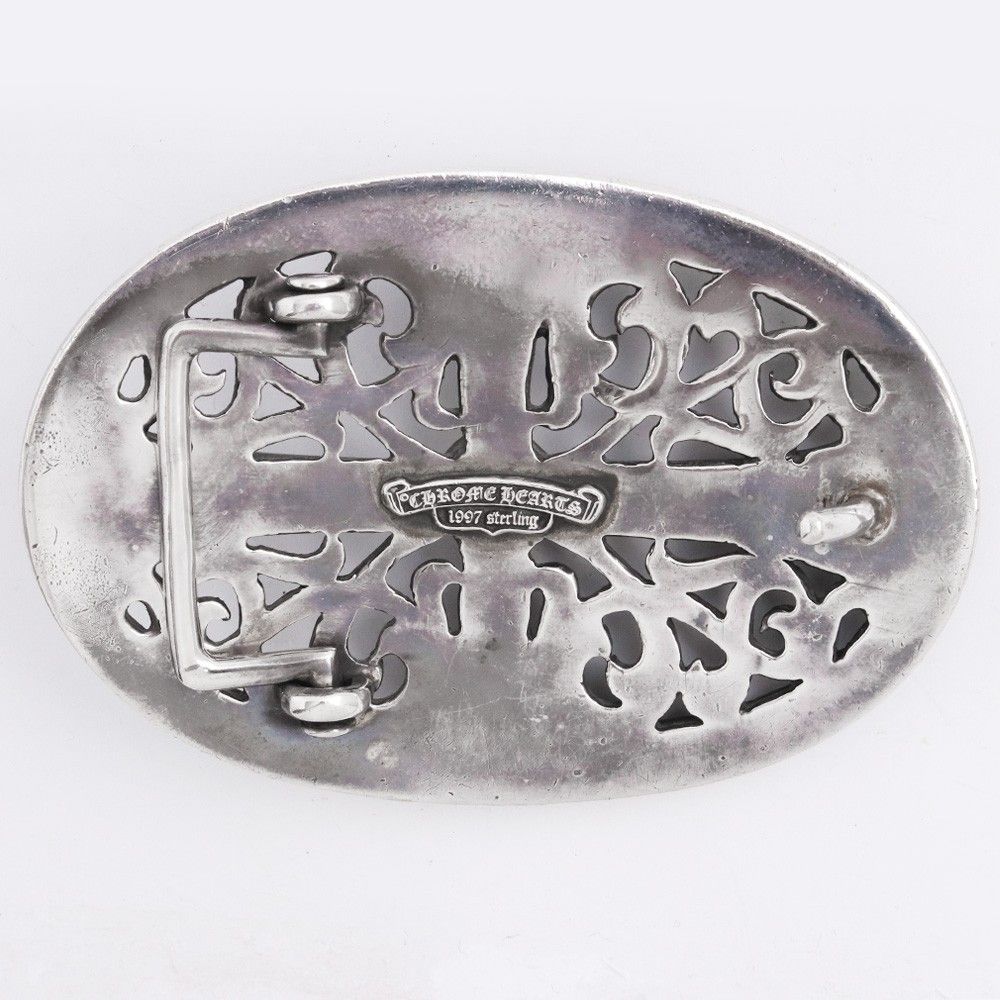 CHROME HEARTS ラージクラシックオーバルクロスバックル シルバー