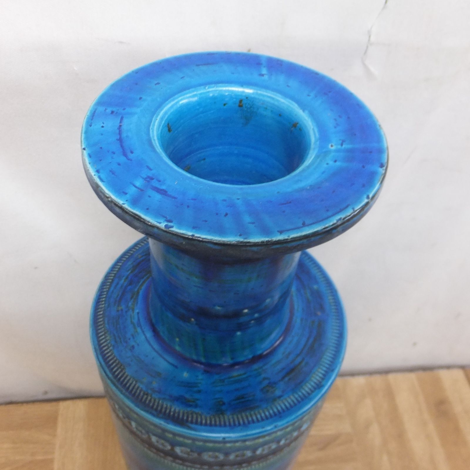 R516 ヴィンテージ フラビア FLAVIA ビトッシ 花瓶 フラワーベース リミニブルー イタリア製 10
