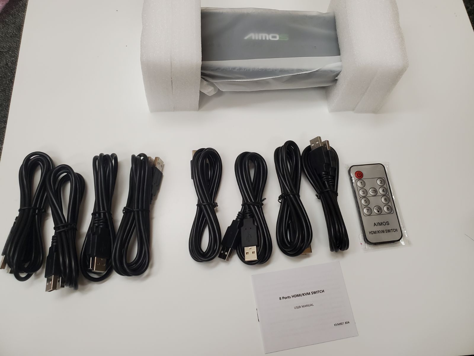 ★AIMOS AM-KM804 USB8入力4出力スイッチ - メルカリ