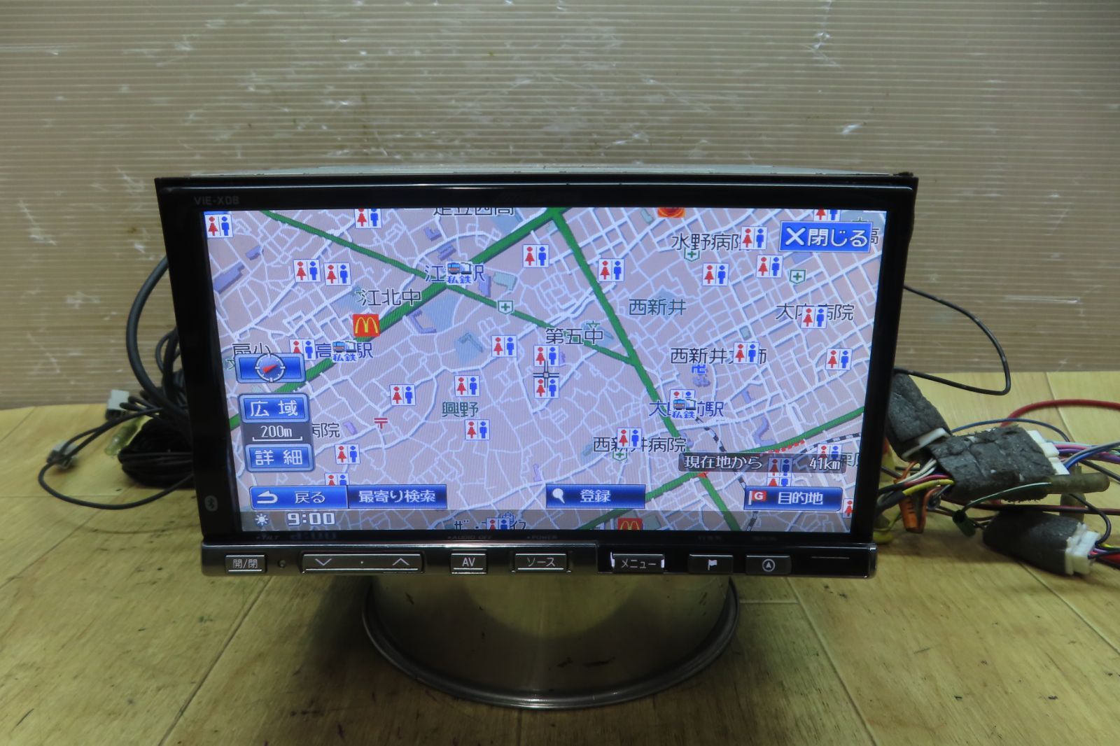 ALPINE 動作確認済 地デジフルセグ ナビ Bluetooth 動作保証付☆F3231/アルパイン ALPINE KCJASPE0882001ZZ ナビ
