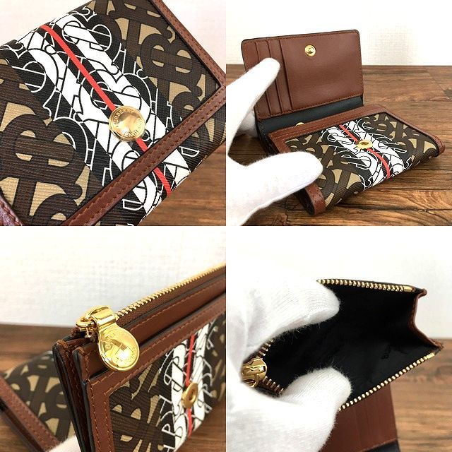 未使用品 BURBERRY コンパクトウォレット 329-