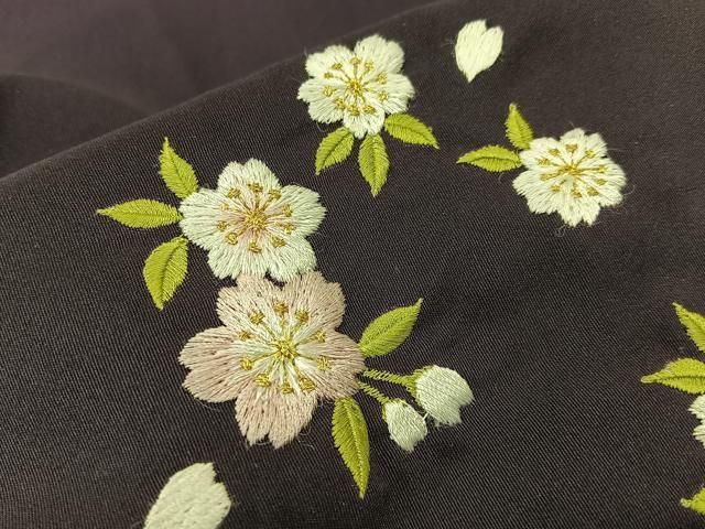平和屋着物○女性 行灯袴 総刺繍 桜 暈し染め 金糸 洗える着物