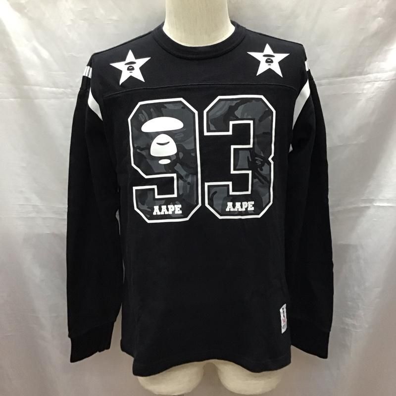 A BATHING APE アベイシングエイプ カットソー 長袖 長袖カットソー クルーネックカットソー ロングスリーブカットソー プリントTシャツ
