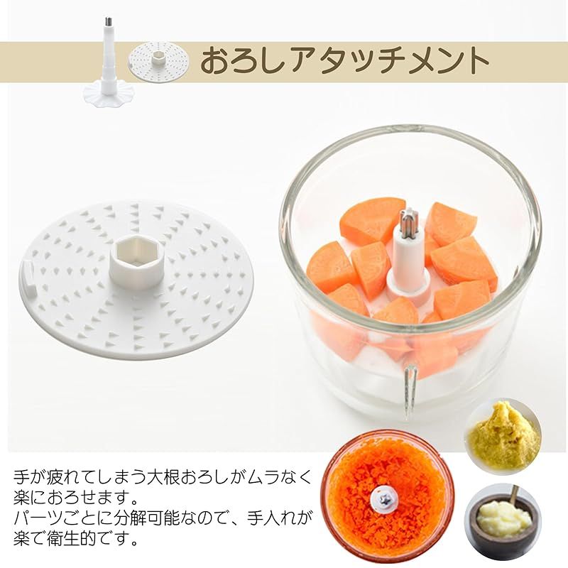 BelleLife フードプロセッサー チョッパー フードチョッパー 肉挽き器