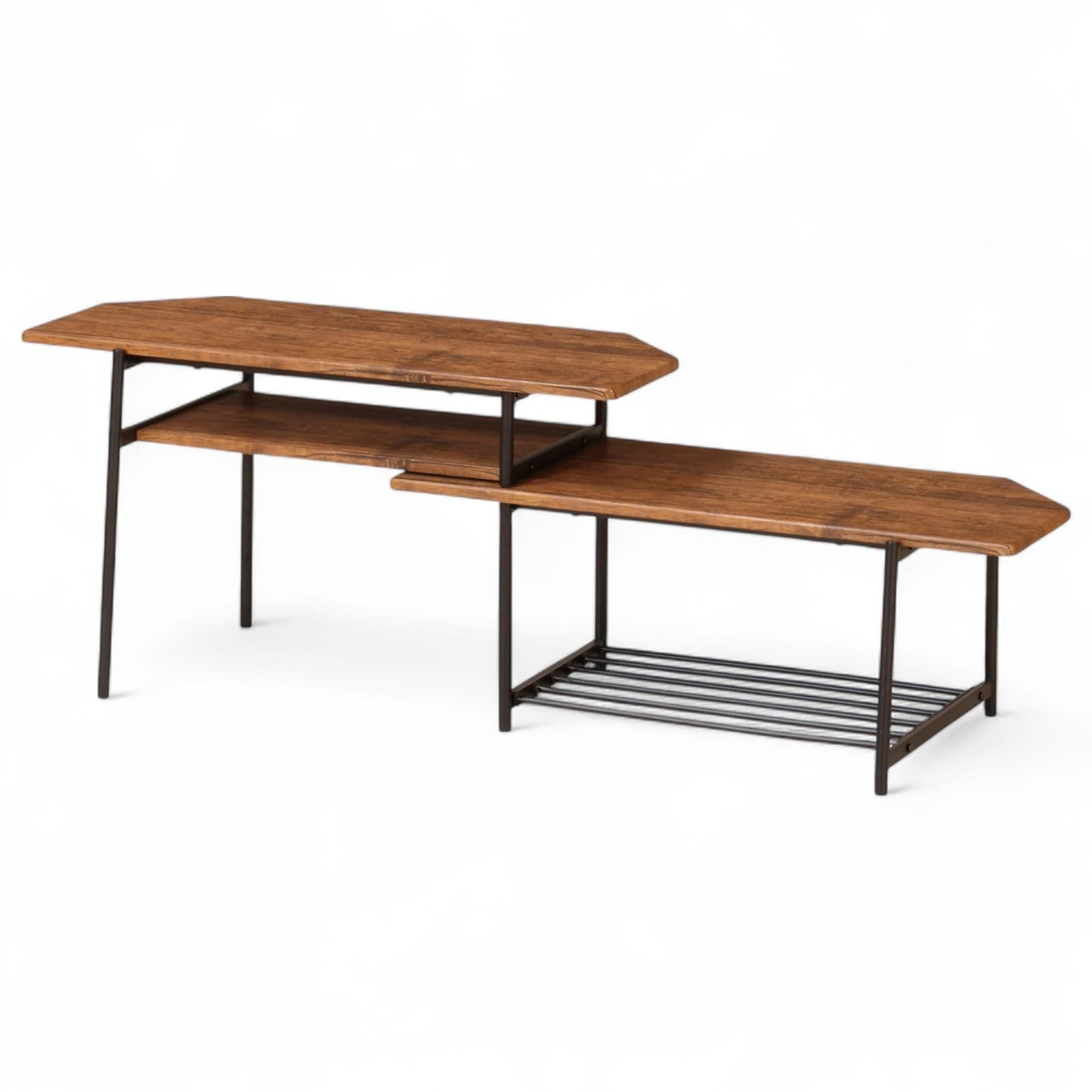 ブラウン テレビ台 スライドTVボード J-kitchens