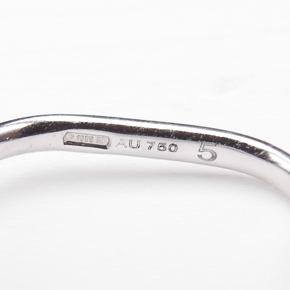 【希少】GUCCI ホワイトゴールド　アイコンハートリング　13号　750 希少】GUCCI ホワイトゴールド アイコンハートリング 13号 750