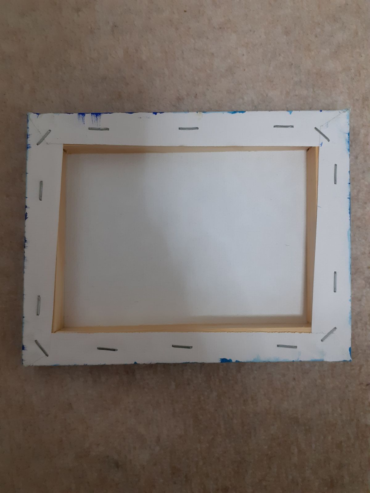 最新作！ 青だらけの花の作品 F0号作品 画家 小楠アキコ