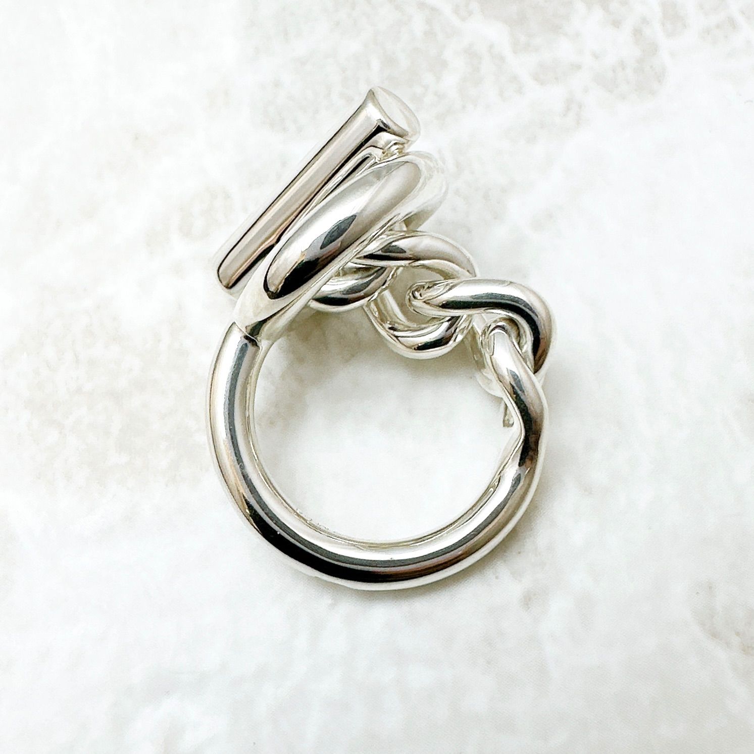 美品🌟HERMÈS エシャペ クロワゼット シルバー リング 53 約12号 U