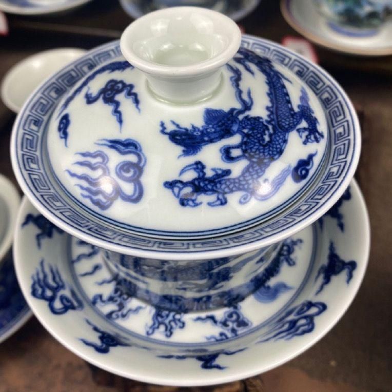 中国茶器 景徳鎮 九龍馬蹄三才蓋碗 茶杯 新品未使用 中国茶器 景徳鎮 九龍馬蹄三才蓋碗 茶杯 新品未使用 - メルカリ
