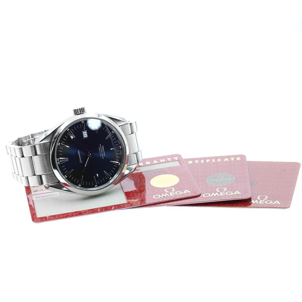 オメガ OMEGA 2502.80 シーマスター アクアテラ デイト 自動巻き  