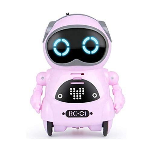 新品 アタミラ(ATAMIRA) ミニミニ英語ロボットおもちゃ ピンク 歌 ダンス 英単語反応 子ども向け ポケットに入れて持ち歩く 誕生日プレゼント 子供