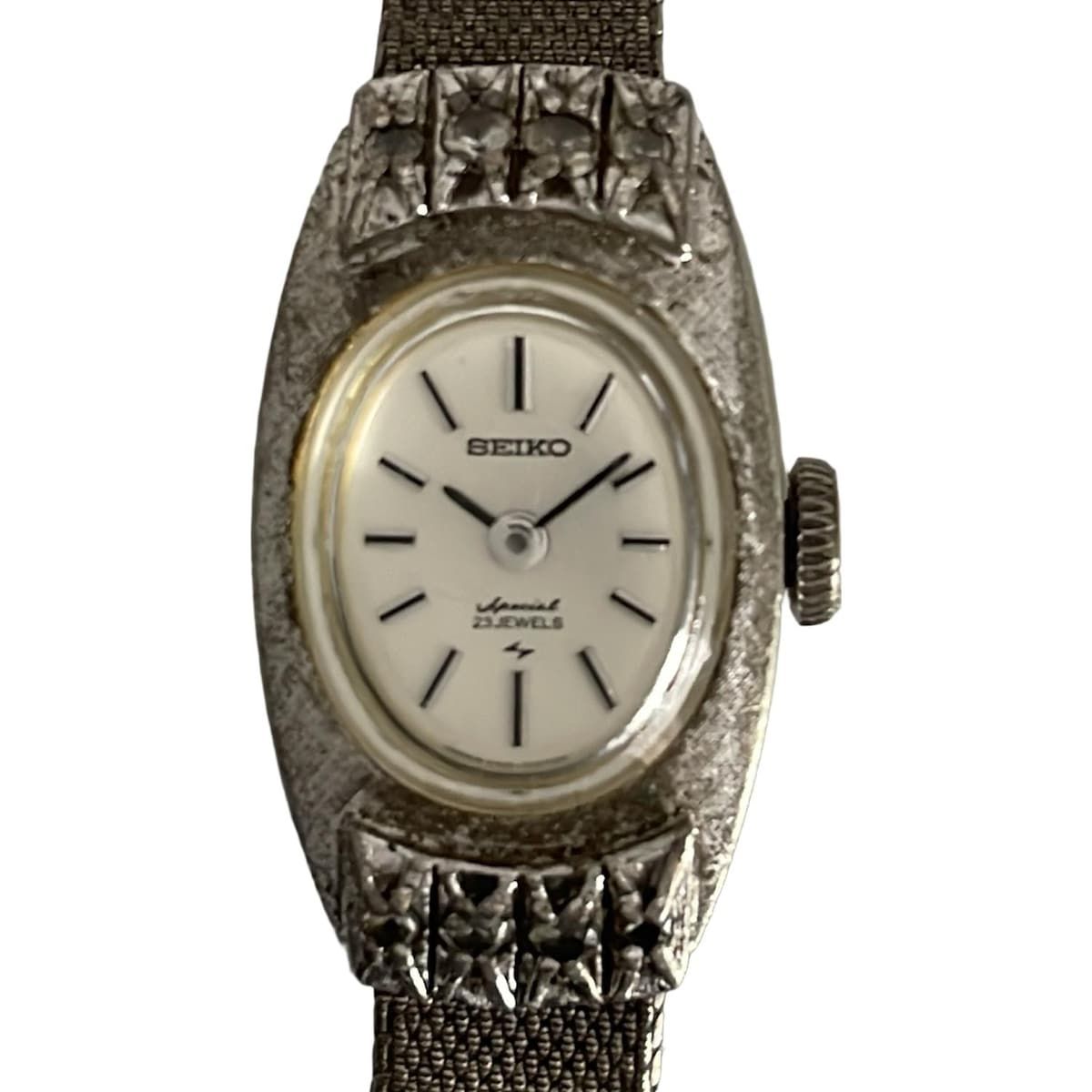 SEIKO セイコー 腕時計 Special 1140-7060 レディース 8Pダイヤ シルバー