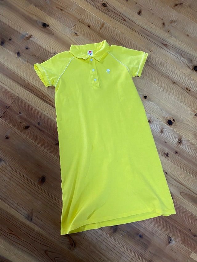 Courreges ポロシャツ　ワンピース courreges】ポロシャツワンピース - メルカリ