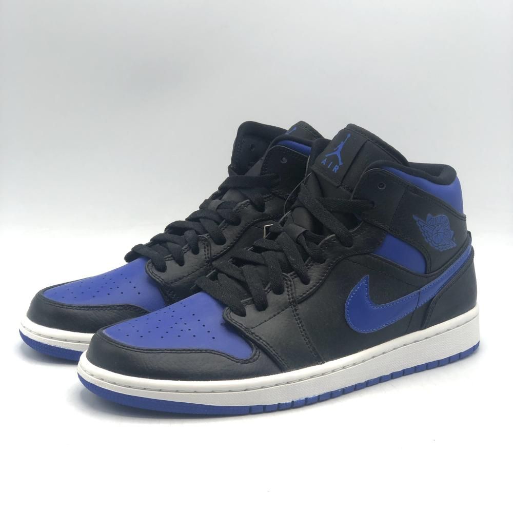 NIKE AIR JORDAN 1 MID BLACK|BLUE 27cm 554724-068 スニーカー ナイキ エアジョーダン1 ミッド 17