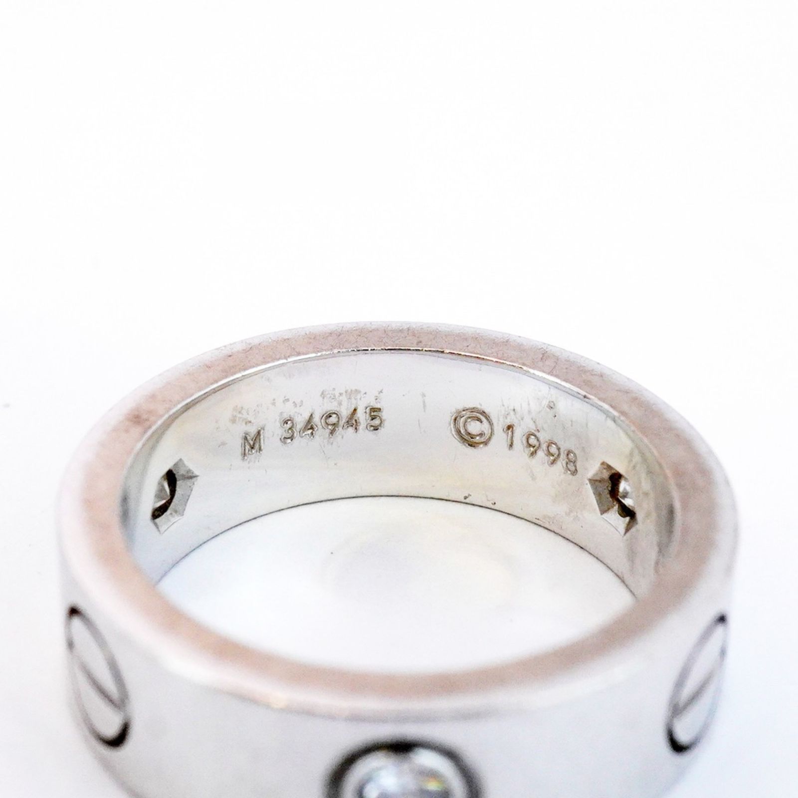 カルティエ Cartier カルティエ リング ラブ 3PD 18KWG ホワイトゴールド ダイヤモンド ＃48レディース P663111 FORTGASGNV_COM_BR