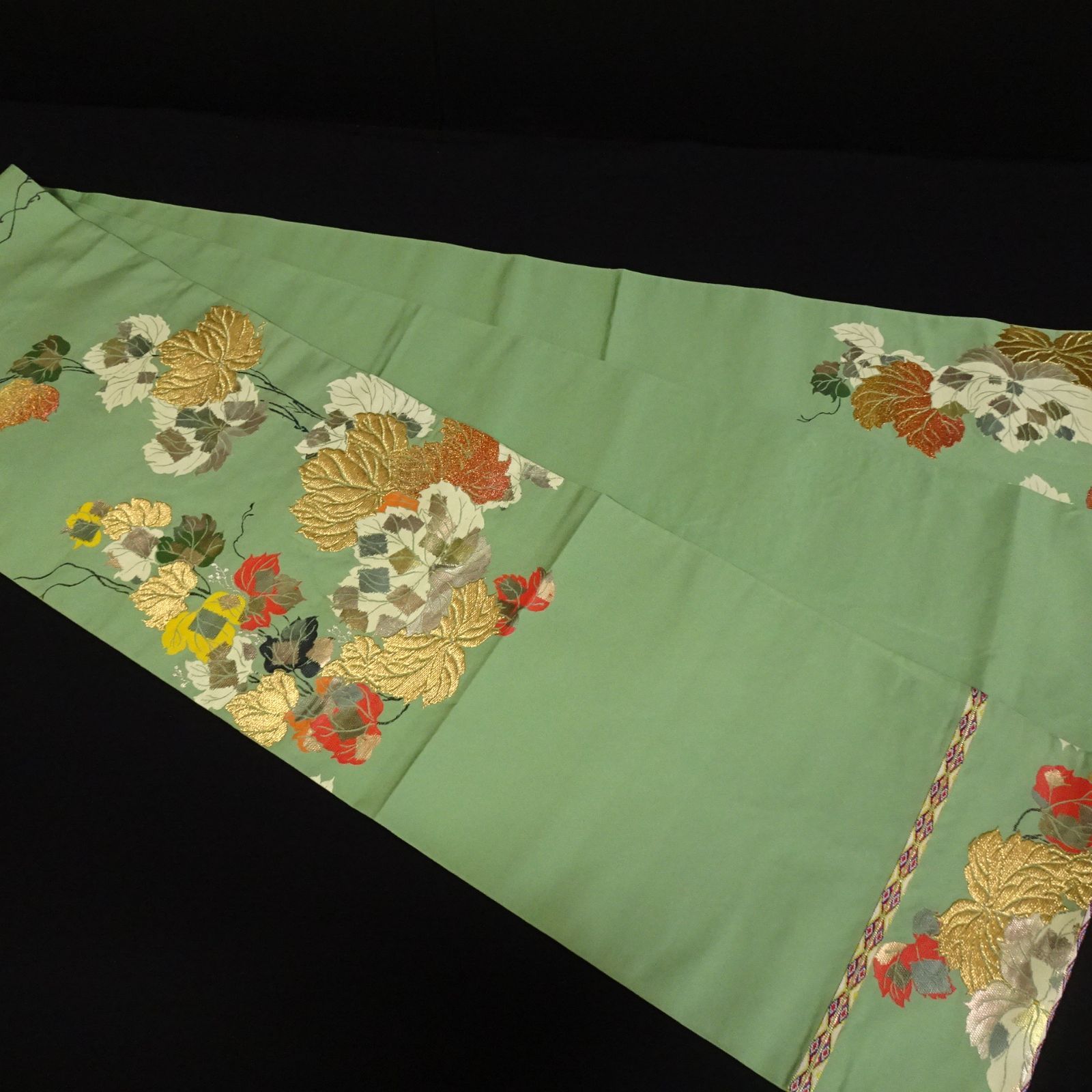504y23◆龍村平蔵製 本袋帯 小蜀江錦文◆美品 龍村平蔵製】 特選手織り本袋帯 ≪御仕立て上がり・中古美品