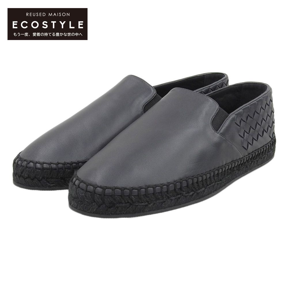 BOTTEGA VENETA ローファー イントレチャートレザーブラック